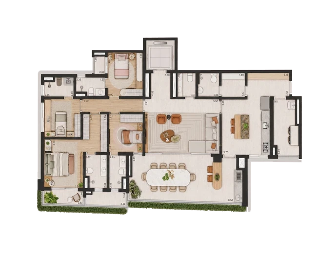 Final 04 — 194 m², planta padrão